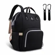 Durable Water-Resistant Diaper Backpack w/ Insulated & Dry / Wet Pockets