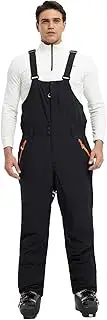 [fit space] Men's Insulated Ski Bib Overalls Waterproof 15,000mm Winter Snow Snowboarding Pants