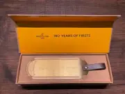 Breitling 140th Anniversary Metal Bookmark Golden Novelty Rare