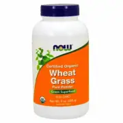 Organic Wheat Grass Pure Powder POWDER 9 Oz By Now Foods