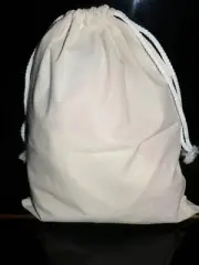 Calico Bags With Drawstring Cotton (H32 x W 25cm)Lot 1,5,10,5,20,25,30,40,50,100