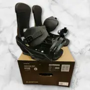 Burton Custom Snowboard Bindings Large Black NOIR New