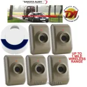 DAKOTA ALERT DCMA-4000 WIRELESS MOTION DRIVEWAY SECURITY ALARM - 5 SENSORS - NEW