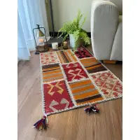 在飛比找蝦皮購物優惠-土耳其卡帕多奇亞手工拼接Kilim羊毛地毯