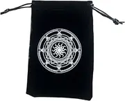 Tarot Bags with Drawstrings - Flannel Jewelry Pouch with Drawstrings Tarot Card Case - Tarot Card Pouch Portable Bundle Pocket Tarot Bags for Kids Adults