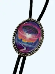 Spaceship Bolo Tie - Personalized Cord Color ,length , and tips