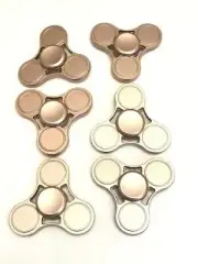 6 X Metal relaxing fidget spinners perfect gift anti-stress