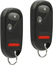 Car Key Fob Keyless Entry Remote fits Honda 2001-2005 Civic 2003-2007 Pilot (NHVWB1U521 NHVWB1U523) Set of 2