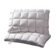 100% White Goose Down Feather Pillow 3 Layers Premium Quality 1500g One/Twin Pack
