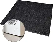 Mario10 Anti Vibration Mat Washing Machine 60 x 1,5 cm Rubber For Insulation Shock Absorbing Noise Reducing Floor Matting Protection Black 60x60x1.5