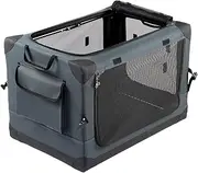 Classicmacher Dog Crate, Folding Soft Dog Crate, Dog Travel Crate Kennel for Large Dog, Durable Steel Frame, 4-Door Collapsible Dog Crate Suitable for Indoor/Outdoor/Training & Travel,Large
