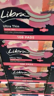 Libra Ultra Thin Super Pads With Wings 108 Packs