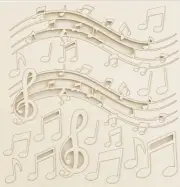 Stamperia DECORATIVE CHIPS - 5.5" x 5.5" - THE NUTCRACKER - MUSIC