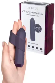Je Joue 3.75" Bullet Vibrator with Removable Finger Sleeve