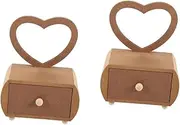 2pcs Diy Girls Dresser Set Wooden Makeup Vanity Table Dresser Mirror for Boys and Girls Safe