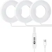 WUISOLQP Full Spectrums Grow Lights for Plants 48 LEDs Dimmable Plant Light for Seedlings s ABS Grow Lamp for Plants, C, White Warm Light