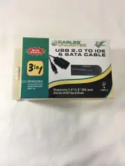 CABLES UNLIMITED USB-2110 USB 2.0 TO IDE & SATA CABLE ADAPTER