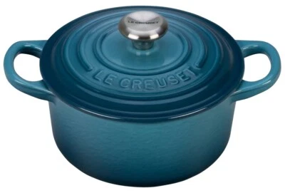 Le Creuset Enameled Cast Iron Signature Round Stew Pot - 2.5 Qt - Ocean - NEW