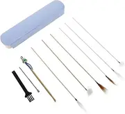 1Set Ear Wax Removal Kit Portable Ear Cleaning Tools Set Safe and Reliable Ear Wax Cleaner with Hair Materials for Ear Cleaning and Soothing