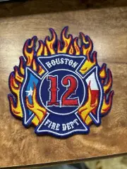 TEXAS TX Houston Engine 12 EMS Fire Rescue Dept Patch Iron On 4”