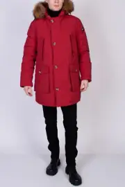 RRP€650 ALESSANDRO DELL'ACQUA Techno Fabric Jacket Size L Raccoon Fur Trim