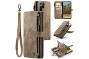 Samsung Galaxy S22 Ultra 5G CaseMe C30 Multifunction Wallet, Zip Pocket, 7 Card Slots