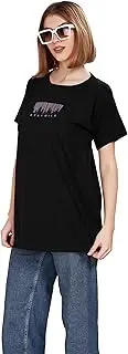 [WEET] Women Long Length Cotton T-Shirt