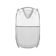 Collapsible Pop Up Laundry Hamper, Mesh Foldable Laundry Basket, Extra 1P Grey
