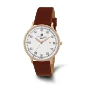 Charles Hubert Pink Finish Stainless White Dial Quartz Watch