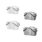 Shower Caddy Basket with Drainage Holes Bath Basket for Garage Dorm Pantry