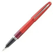 Pilot Metropolitan Retro Pop Gel Pen Red Barrel Black Ink Wave Accent 0.7mm Fine