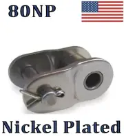 #80NP Nickel Plated Offset Link (QTY 2) for 80NP roller chain 1" Pitch