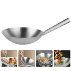 Kitchen Wok Pan Frying Pan Stainless Steel Wok Wok Stainless Steel
