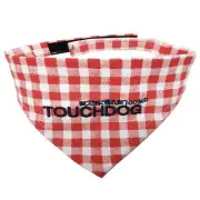 Touchdog Plaid Patterned Fashion Dog Bandana