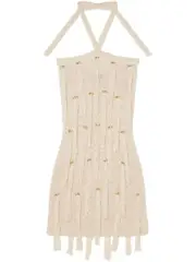 [Alanui] Cape Jasmine mini dress XS Neutrals