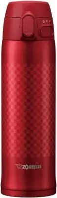 Zojirushi Mahobin Mug Bottle One Touch Ichimatsu Red 480ml SM-TAE48SA-RZ