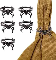 Halloween Napkin Rings,Spider Web Napkin Ring Set | Metal Napkin Holder for Dining Costume, Spooky Napkin Rings for Home Birthday Party, Jeciy-au