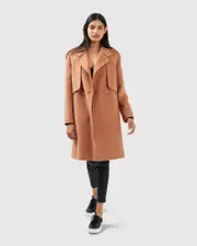 [Belle & Bloom] Palm City Wool Blend Coat - Camel