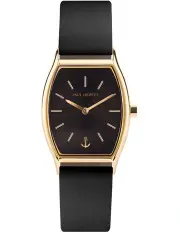 [Paul Hewitt] Modern Edge Black Leather Quartz Watch PH T G BS 32S