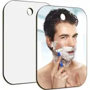 2 Pack Unbreakble Shower Mirror Fogless Makeup Mirror Medium 6x8 Inch