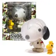 MEDICOM TOY A BATHING APE x PEANUTS VCD SNOOPY & WOODSTOCK Figure 2014 Japan New