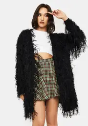 Night Know Better Fuzzy Cardigan