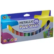 Little Brian Paint Sticks 12 Pack Metallic