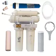 75GPD Reverse Osmosis Water Filters Marine Fish RODI Resin Filter PRO-4-D GARDEN