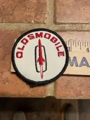 Vintage NOS Embroidered Oldsmobile Sew Iron On Patch 3” Round Mechanic Cloth