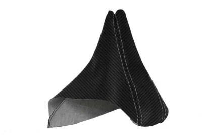 Emegency Brake Boot Cover Carbon Fiber for BMW E90 2005-2013 Gray Stitch