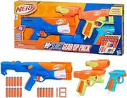Nerf N Series Gear Up Pack, 3X Blasters, 18 Nerf N1 Darts Compatible Only with Nerf N Series Blasters, Kids Gifts, Outdoor Games, Ages 8+