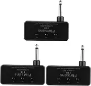3 Sets Electric Guitar Amplifier Mini Bass Headphone Amp Aluminum Abs Plastic Compact Easy to Carry
