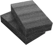 Kisangel 2pcs Black Cuttable Foam Inserts Polyurethane Padding Sheets for Tool Box Camera Crafts Storage Lightweight Shock Resistant Packing Foam for Safe Transportation