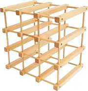 ZLHETWT Wooden Wine Rack, Red Wine Rack Organizer, Stackable Wine Storage Racks, Removable Red Wine Rack, Easy to Install Space Saving Wine Racks Suitable for Wine